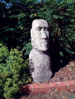 Picture of Large Moai Head Stone Sculpture