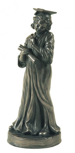 Picture of Little Scholar Bronze Statue (Girl)