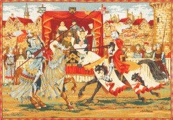 Picture of Medieval Tournament Tapestry (with Background)