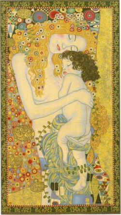 Picture of Mother and Child Klimt Tapestry