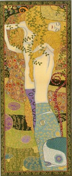 Picture of Les Serpents Deau Klimt Tapestry
