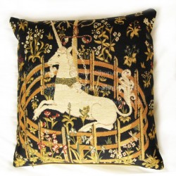 Picture of Captive Unicorn Woven Cushion (Dark Blue)