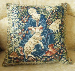 Picture of Sheep Shearer Medieval Cushion