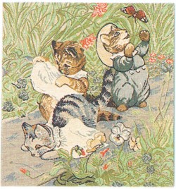 Picture of Mittens, Tom Kitten and Moppet Cushion