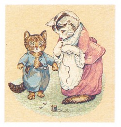 Picture of Mrs Tabitha Twitchit and Tom Kitten Cushion