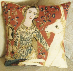 Picture of Lady and the Unicorn Cushion (Sight)