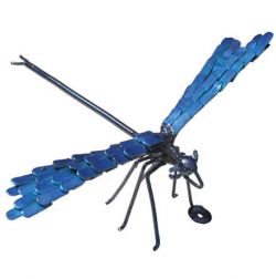 Picture of Wall Dragonfly Metal Sculpture (Blue)