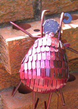 Picture of Wall Spider Metal Sculpture (Red)