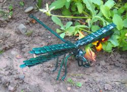 Picture of Wall Dragonfly Metal Sculpture (Green)
