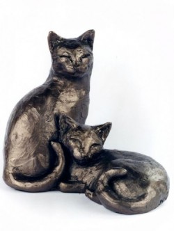 Picture of Toby and Poppy Cat Sculpture