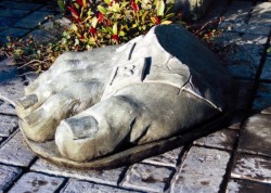 Picture of Giant Foot Stone Sculpture (Roman Baths)