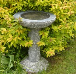 Picture of Black Marble Birdbath