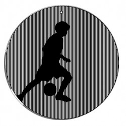 Picture of Football Player Animated Suncatcher Wind Spinner