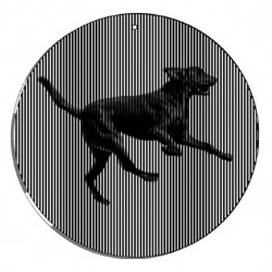 Picture of Black Labrador Animated Suncatcher Wind Spinner