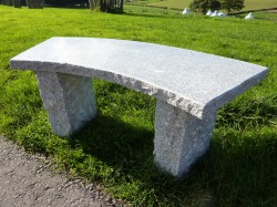 Picture of Rustic Curved Bench (Granite)