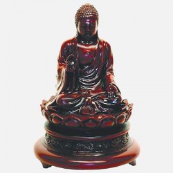 Picture of Meditating Buddha Carving