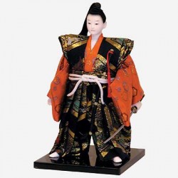 Picture of Samurai in Red and Gold