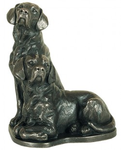 Picture of Pair of Labradors Bronze Ornament