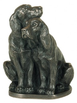 Picture of Pair of Spaniels Bronze Ornament