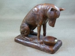 Picture of Great Dane with Snail Bronze Ornament