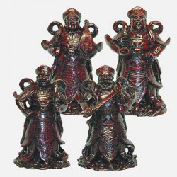 Picture of The Four Sky Kings Shoushan Stone Figurines (Set of 4)