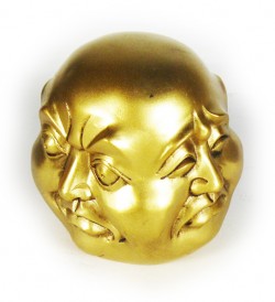 Picture of Four Golden Buddha Faces Ornament