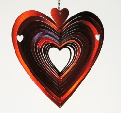 Picture of Red Heart Wind Spinner (12 inch)