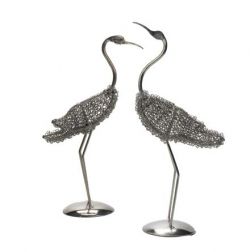 Picture of Wiggle Pair of Herons Metal Sculpture