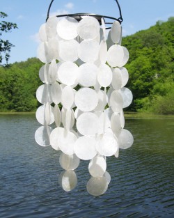 Picture of Capiz Solar Chime (Woodstock)