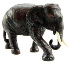 Picture of Elephant Walking Figurine