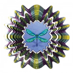 Picture of Dragonfly Animated Wind Spinner (Purple)