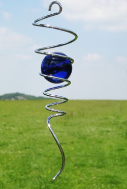 Picture of Spiral Tail Accessory Blue Marble (Silver)