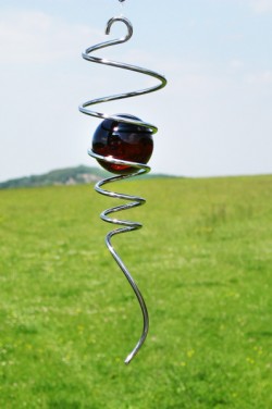 Picture of Spiral Tail Accessory Amber Marble (Silver)