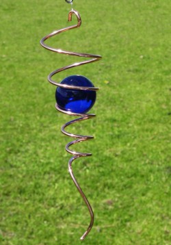 Picture of Copper Spiral Tail Accessory Blue Marble