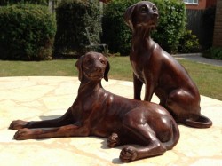 Picture of Pair of Viszlas Bronze Figurines