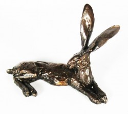 Picture of Lying Hare Small (Paul Jenkins Foundry Bronze Sculpture)