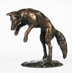 Picture of Leaping Fox (Paul Jenkins Foundry Bronze Sculpture)