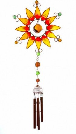Picture of Orange Sunflower Windchime (Large)
