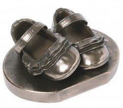 Picture of Baby Booties (Girl) Bronze Ornament