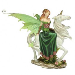 Picture of Fairy and Unicorn Figurine