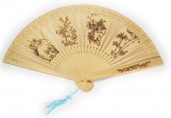 Picture of Flowers Sandalwood Fan