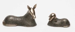 Picture of Donkey and Sheep (Nativity Scene) Bronze Ornaments