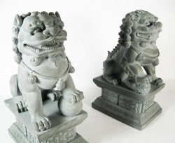 Picture of Chinese Fu Dogs Black 17 cm