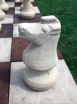Picture of Knight Chess Piece Stone Ornament