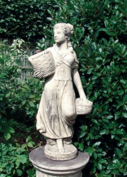Picture of Country Girl (Medium) Stone Statue