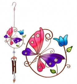 Picture of Butterfly and Tulip Wind Chime