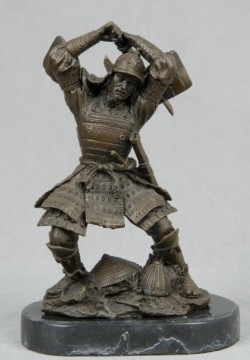 Picture of Samurai Warrior Killing Blow Bronze Figurine