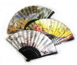 Picture of Colourful Fans 23cm (Set of Three)