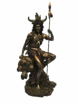 Picture of Black Foot Native Figurine 30 cm