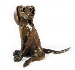 Picture of Sitting Dog (Paul Jenkins Foundry Bronze Sculpture)